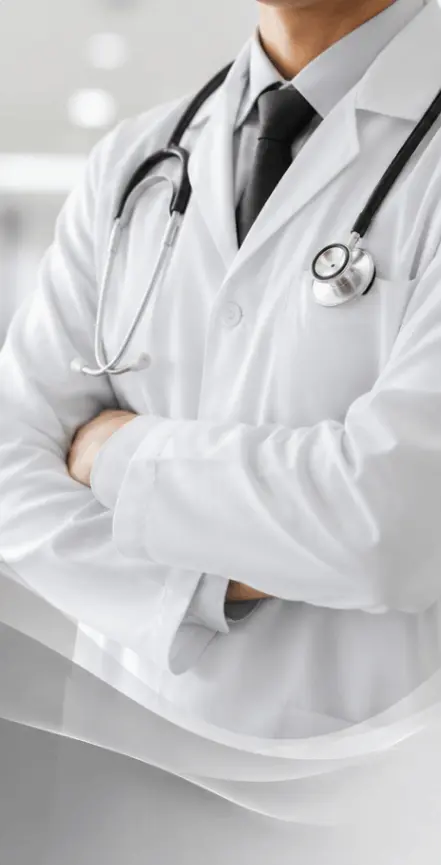 Clinicians reviewing case notes together